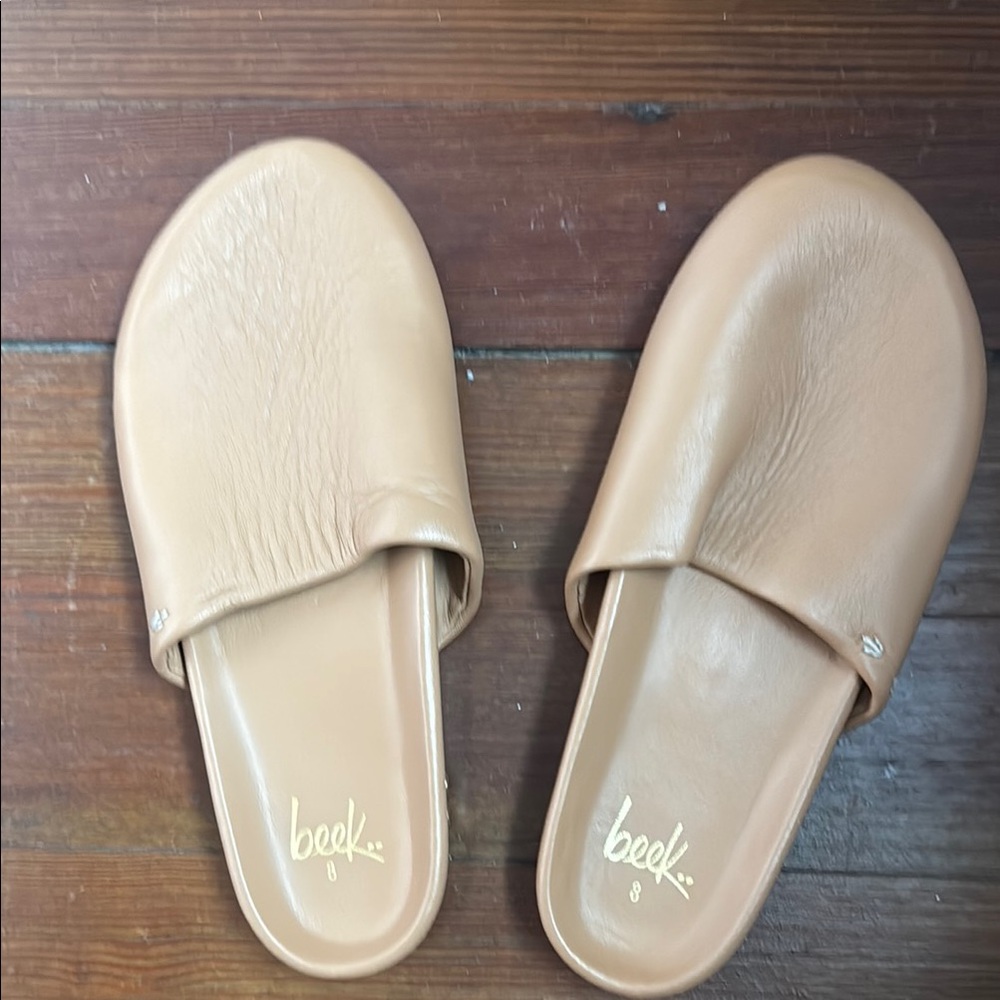 Beek Tan Leather Flats